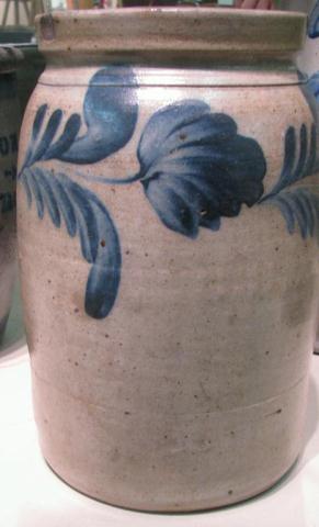 Appraisal: One Gallon Decorated Stoneware Crock no lid some chips around