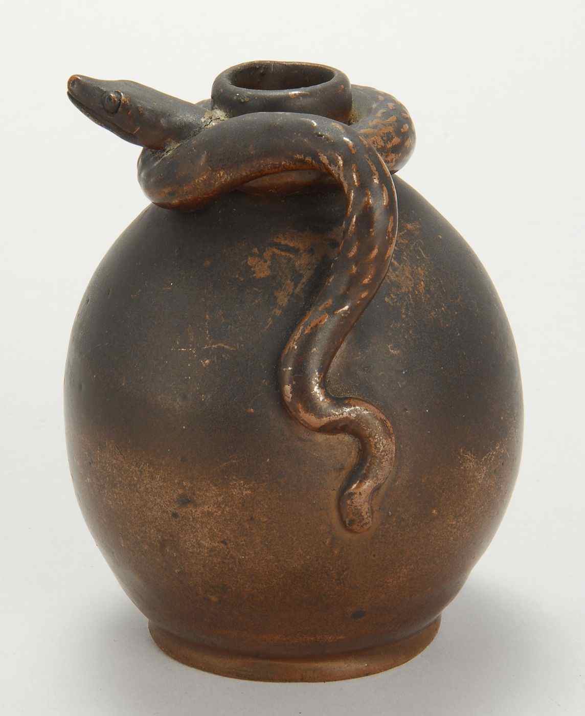 Appraisal: SMALL EARTHENWARE JUG th CenturyIncised Little Brown Jug '' In