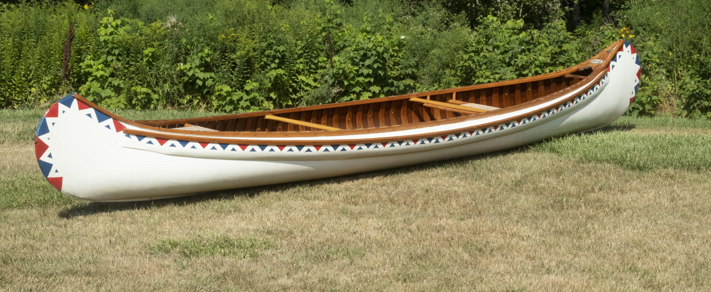 Appraisal: PAINTED OLD TOWN CANOE Vintage Maine Crafted Canoe ' long