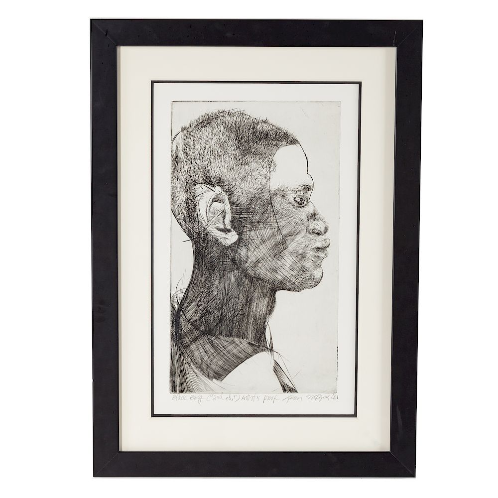 Appraisal: Leon N Hicks Black Boy nd Ed etching American b