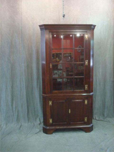 Appraisal: Corner Cabinet From a Greenwich CT home Dimensions wide x