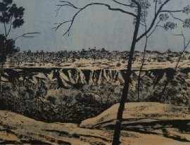 Appraisal: Ray Crooke born Sandstone Cliffs Cape York screenprint signed 'R