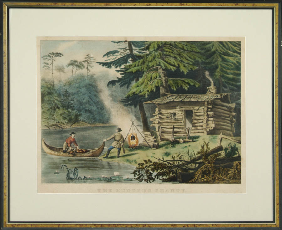 Appraisal: SCARCE LARGE CURRIER IVES American Publisher th Century THE HUNTERS