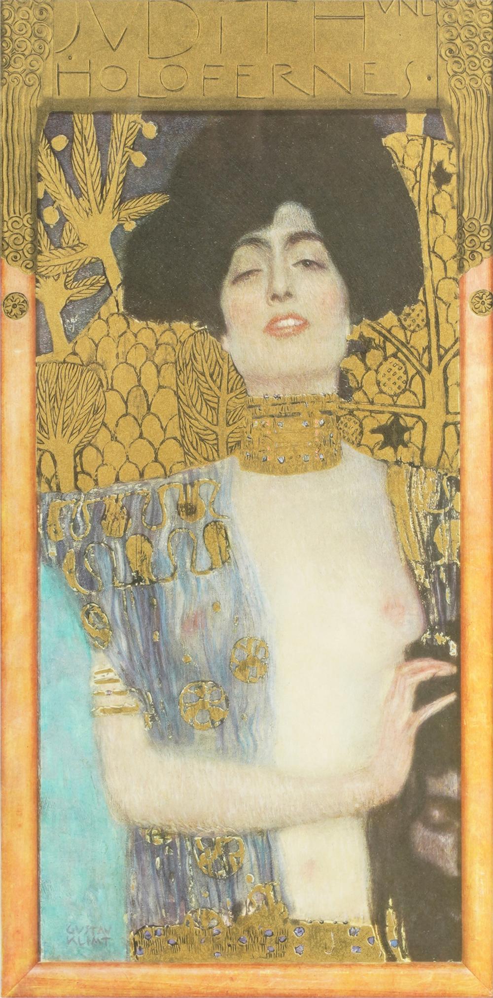 Appraisal: AFTER GUSTAV KLIMT - JUDITHcollotype on wove paper matted framed