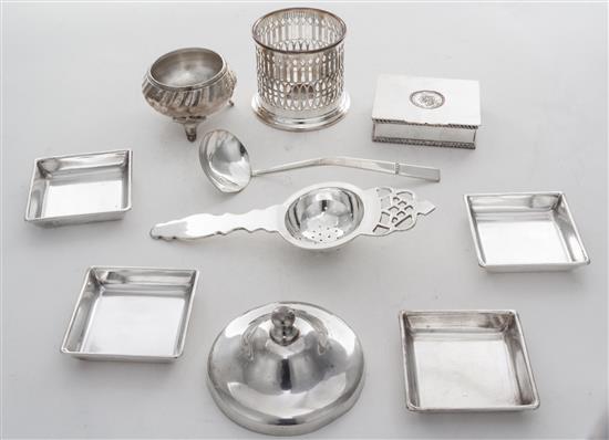 Appraisal: Sale Lot A Collection of Silver-plate Table Articles comprising four