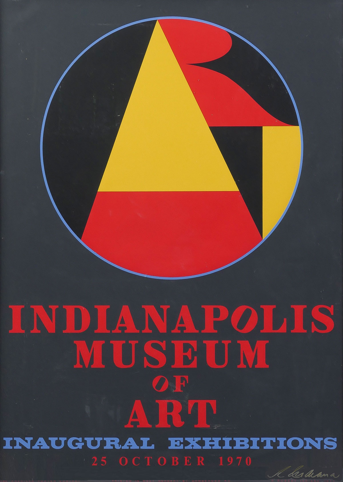 Appraisal: ROBERT INDIANA SIGNED SERIGRAPH FOR THE INDIANAPOLIS MUSEUM OF ART