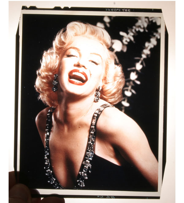 Appraisal: Eight Marylin Monroe negatives five color three black and white