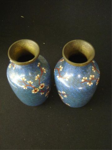 Appraisal: PR CLOISONNE VASES