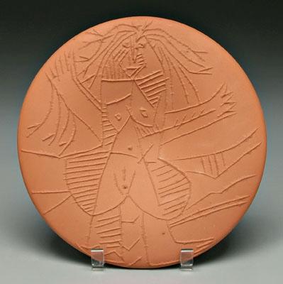 Appraisal: Picasso ceramic plate Pablo Picasso Spanish - Femme echeretee edition