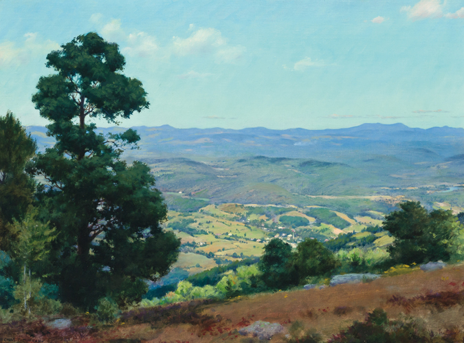 Appraisal: CHARLES COURTNEY CURRAN American - View Over Ellenville New York