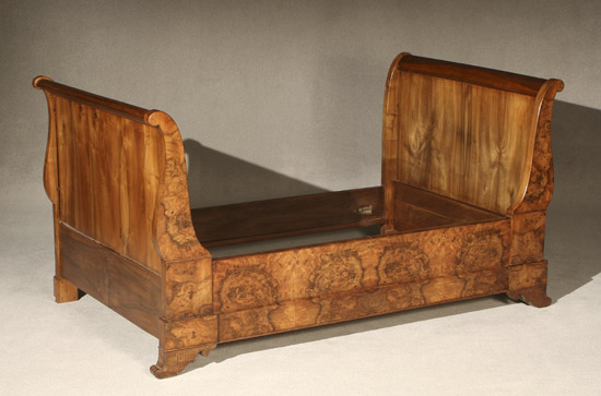 Appraisal: Charles X Walnut Lit de Alcove Circa - Height -