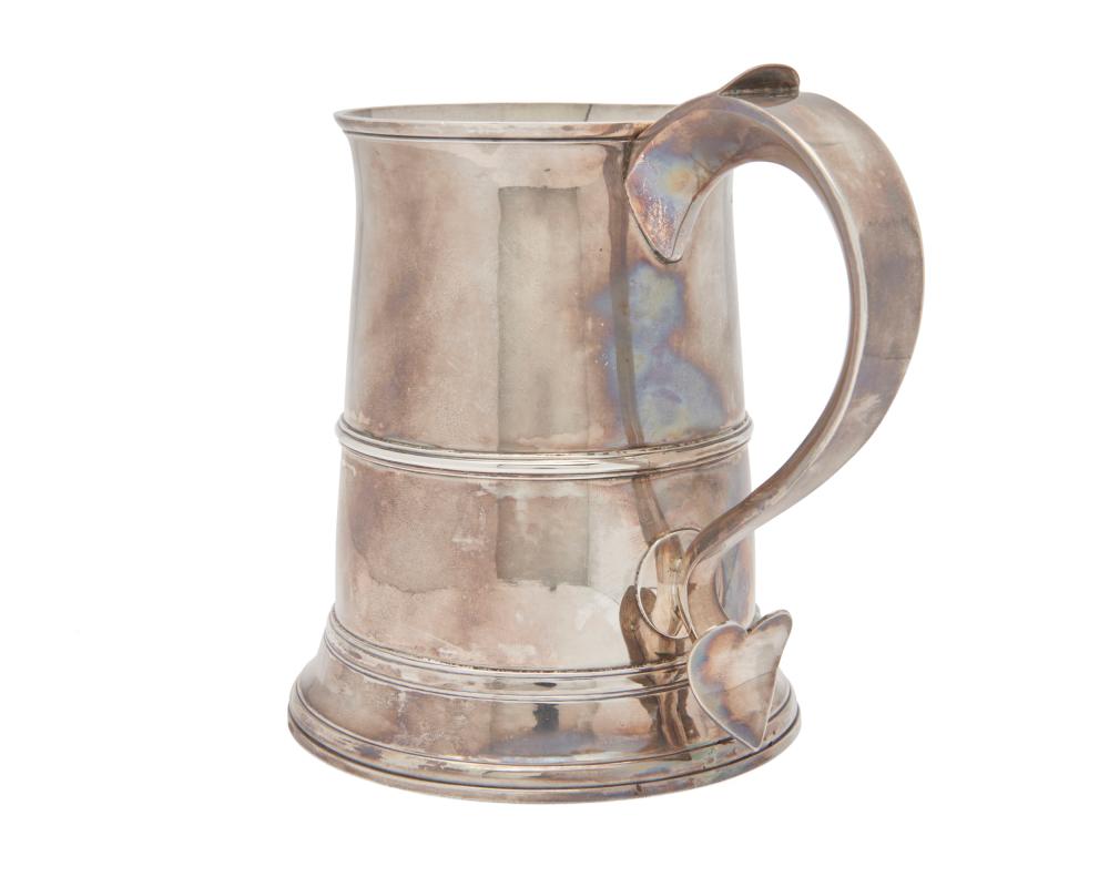 Appraisal: George III Silver Tankard London Hester Bateman maker ca tankard