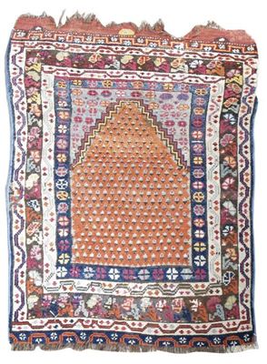 Appraisal: A Konya prayer rug central Anatolia late nineteenth century x