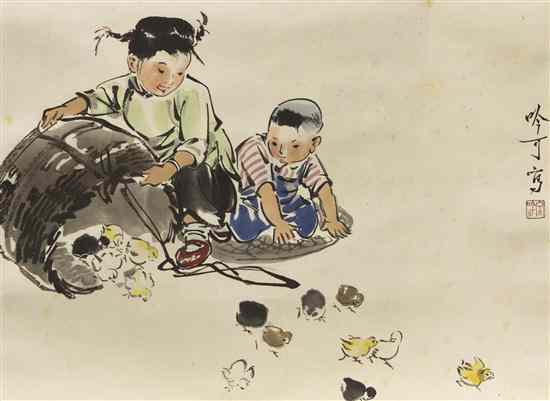 Appraisal: A Chinese Scroll Painting after Song Yingke - depicting a