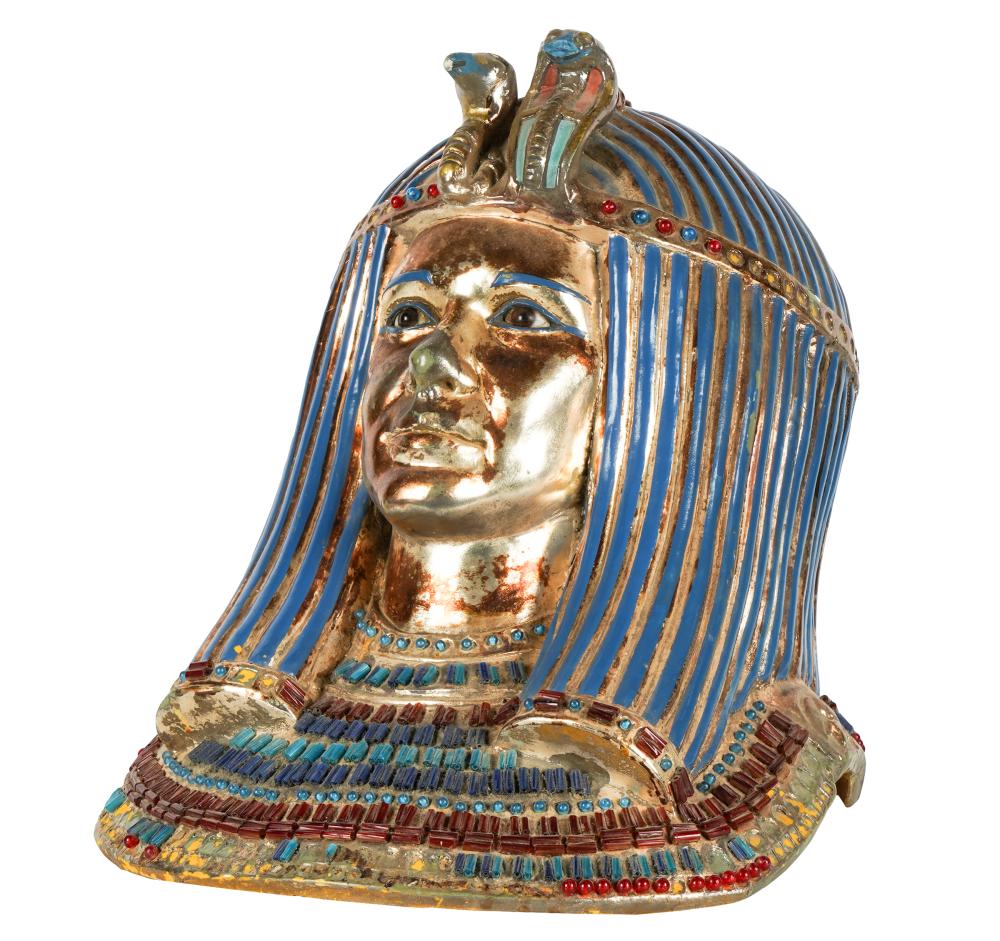 Appraisal: EGYPTIAN-STYLE MOVIE PROP MASKused in the movie The Awakening starring