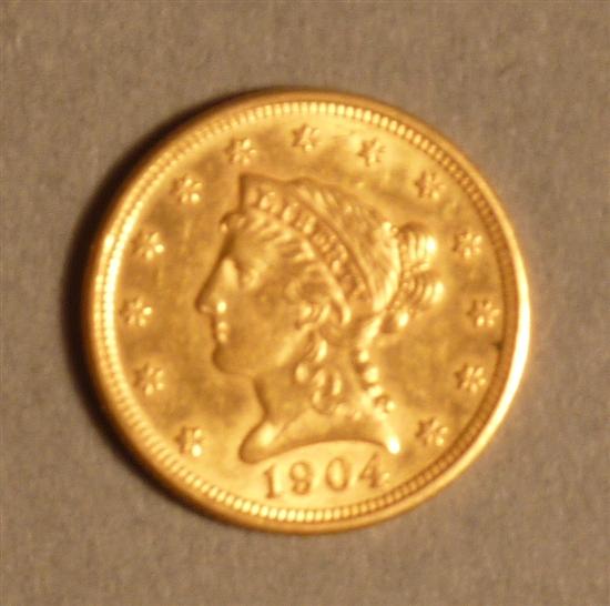 Appraisal: Liberty head gold quarter eagle