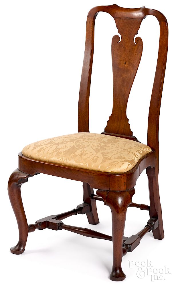 Appraisal: Massachusetts Queen Anne dining chair Exclusive on Bidsquare Massachusetts Queen