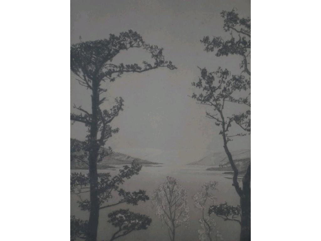 Appraisal: Andrew Watson Turnbull - Artist signed proof etching Loch Katrine