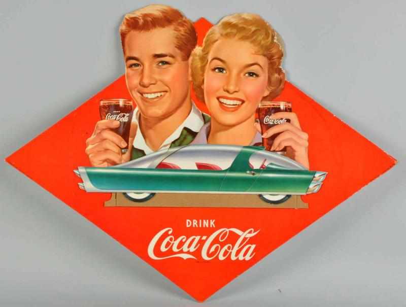 Appraisal: Coca-Cola -Piece Antique Cars Festoon Description A few minor spots