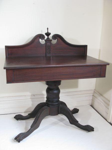 Appraisal: Classical Style Serving Table American late th c mahogany rectangular