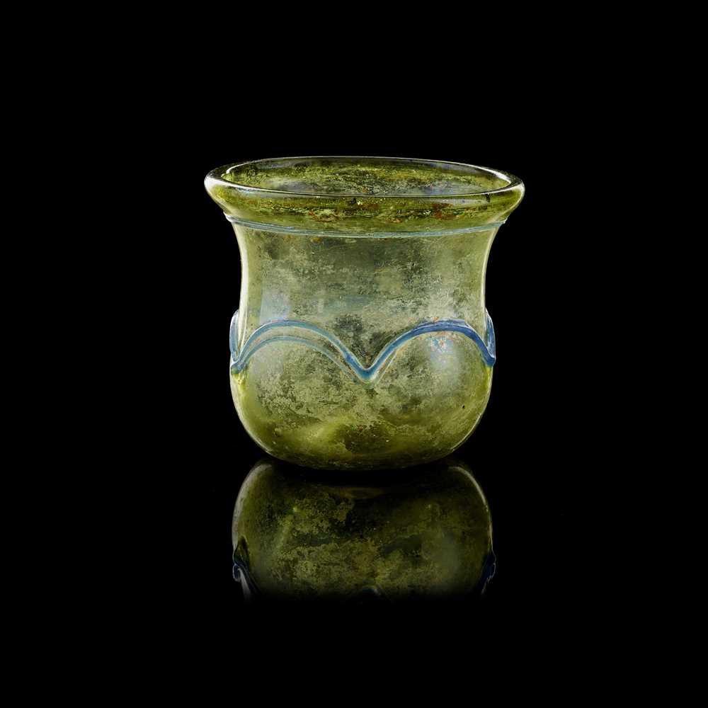 Appraisal: ROMAN TRAILED GLASS BEAKER EUROPE OR NEAR EAST RD -