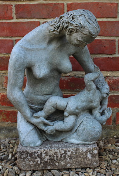 Appraisal: A SCULPTURE OF MOTHER AND CHILD BY EDWARD BAINBRIDGE COPNALL