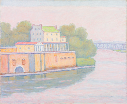 Appraisal: Joseph B Grossman American - Waterworks from the Schuylkil Philadelphia