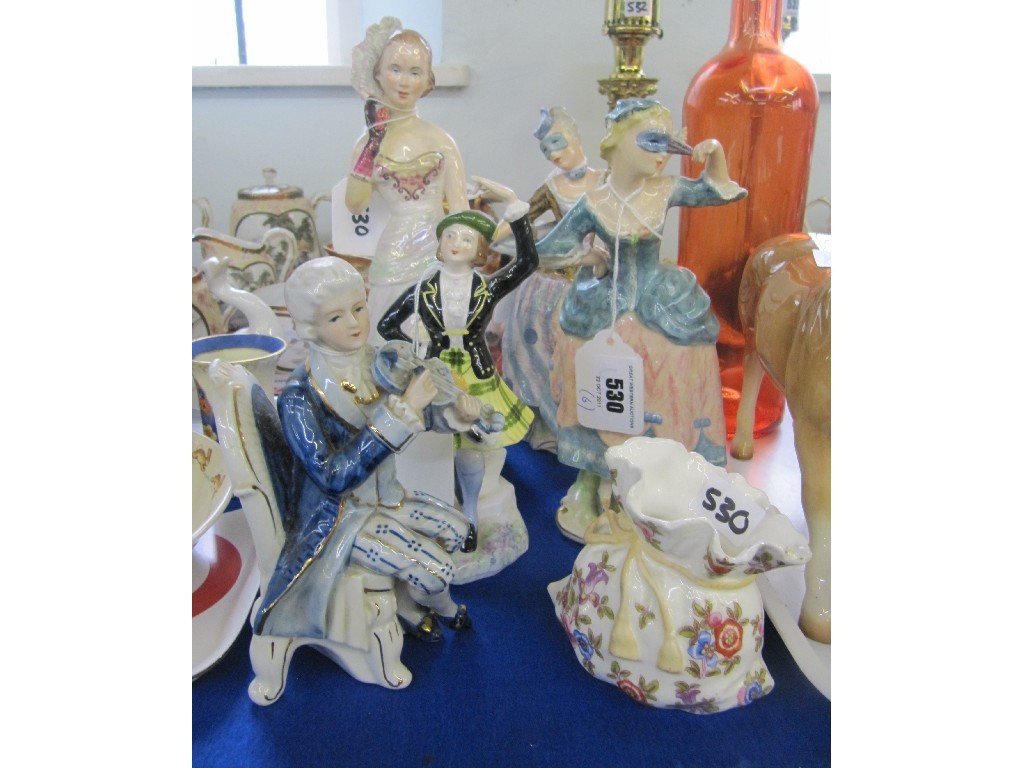 Appraisal: Five assorted figures to include Wedgwood Royal Adderley 'Highland Fling'