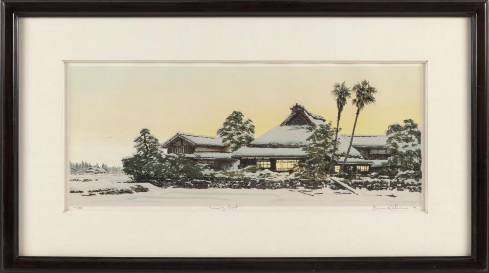 Appraisal: BRIAN WILLIAMS AMERICA JAPAN B EVENING LIGHT LITHOGRAPH X SIGHT