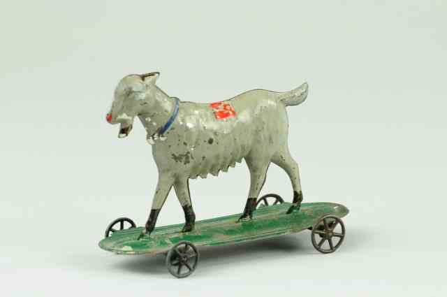 Appraisal: GOAT PULL TOY Hull Strafford c 's early American tin