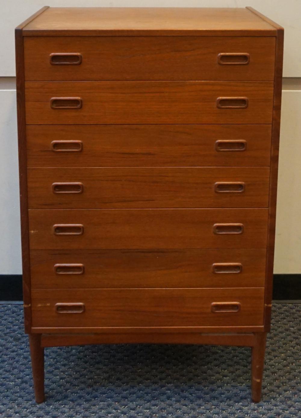 Appraisal: DANISH TEAK CHEST OF DRAWERS X X IN X X