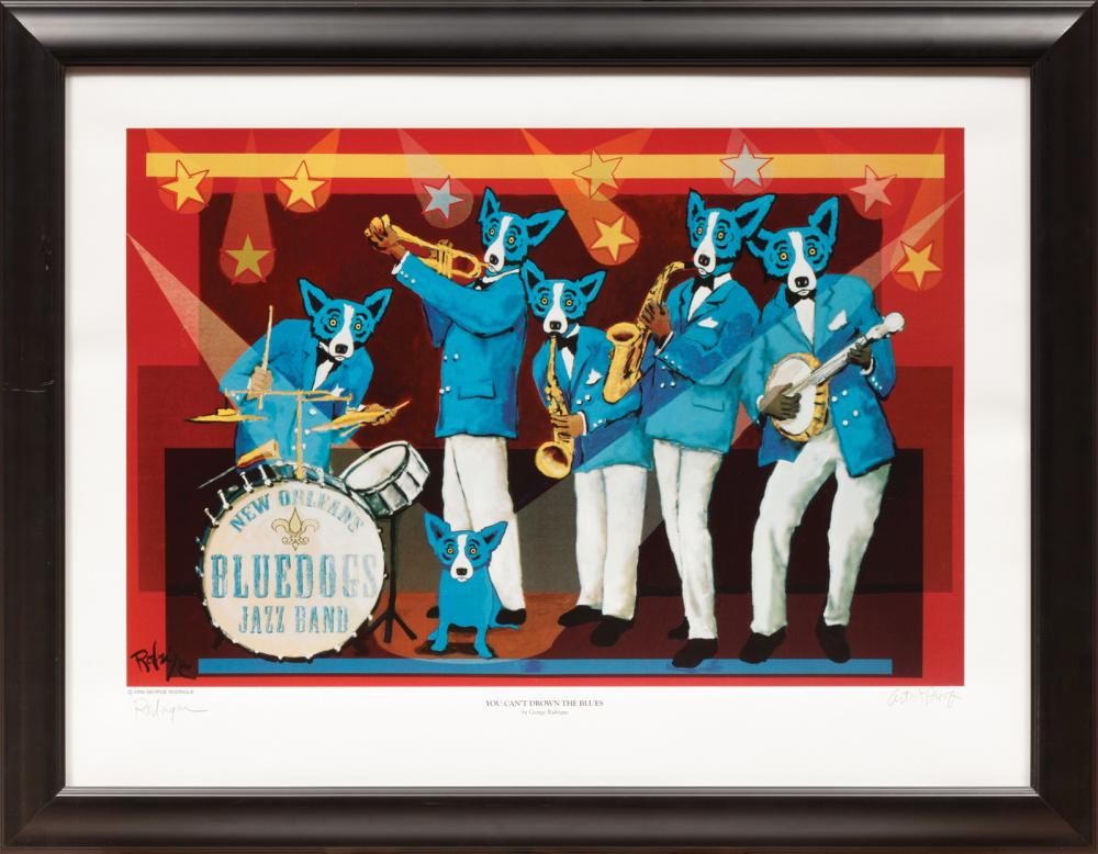 Appraisal: George Rodrigue American Louisiana - You Can't Drown the Blues