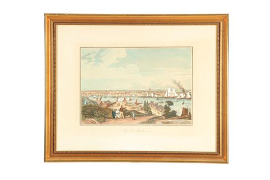 Appraisal: VUE DE BALTIMORE AFTER AMBROISE L GARNERAY FRENCH - Handcolored