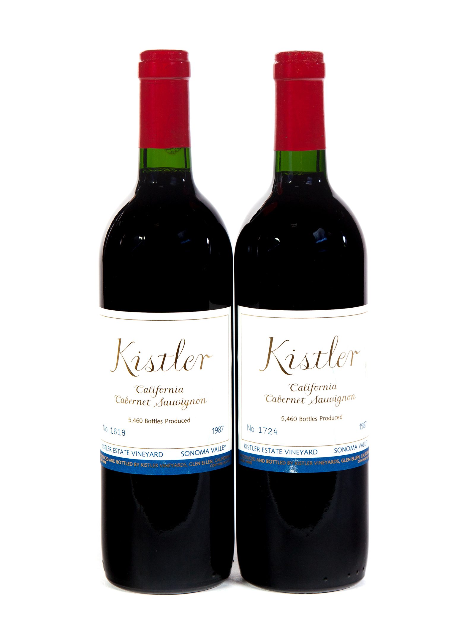 Appraisal: KISTLER CABERNET SAUVIGNON Sonoma Valley bottles ml