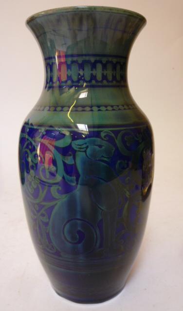 Appraisal: A PILKINGTON'S ROYAL LANCASTRIAN EARTHENWARE VASE designed by Richard Joyce