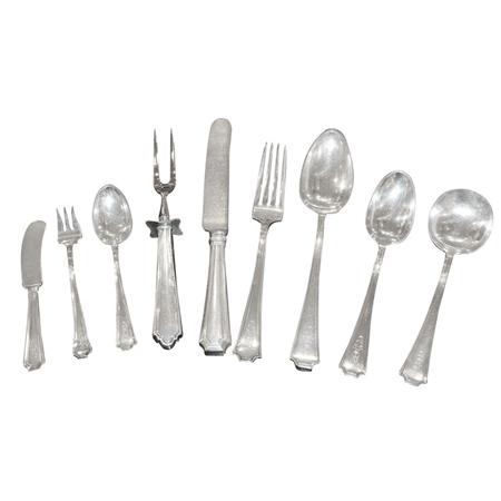 Appraisal: Durgin Sterling Silver Flatware Service Estimate nbsp nbsp nbsp -