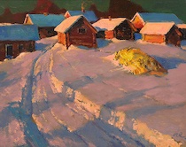 Appraisal: Mark Kremer Russian born Hot Snow Oil on board initialed