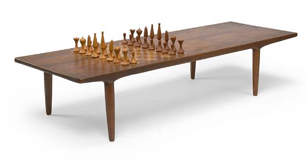 Appraisal: Property of various owners Coffee Games Table with weighted Chess