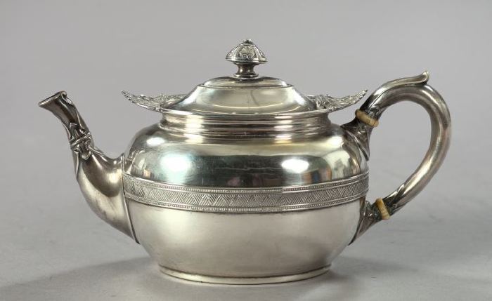 Appraisal: Tiffany and Company Silverplate Teapot fourth quarter th century of