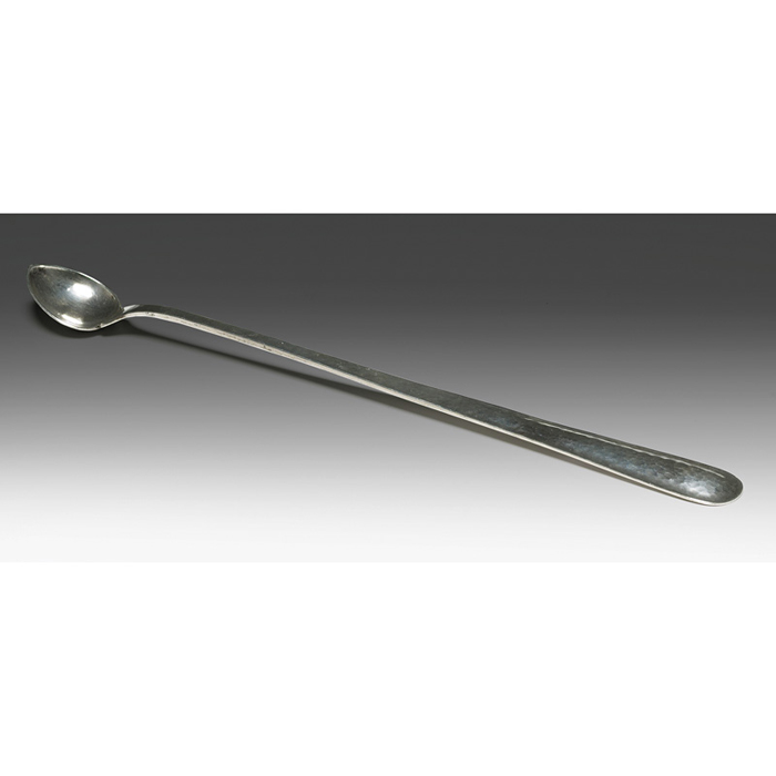 Appraisal: Kalo spoon long handled shape in hammered sterling silver impressed