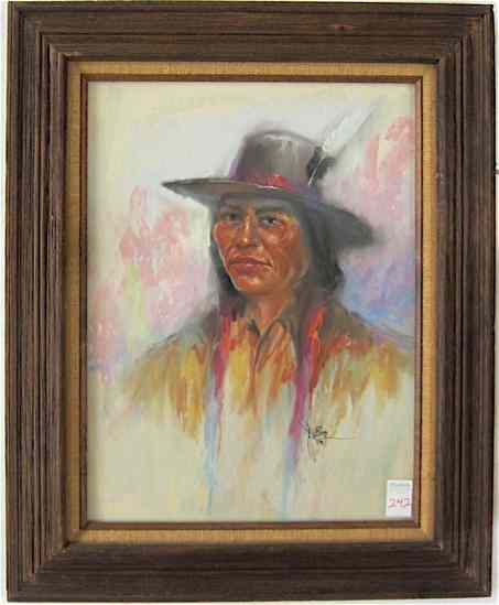 Appraisal: JESSE DUBOIS PASTEL ON PAPER MOUNTED ON BOARD Colorado New