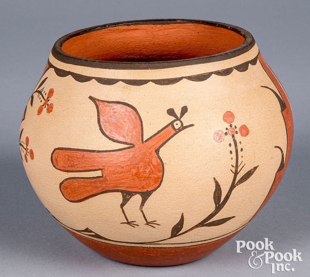 Appraisal: Petra Lucero Zia Pueblo Indian pottery olla Petra Lucero Zia