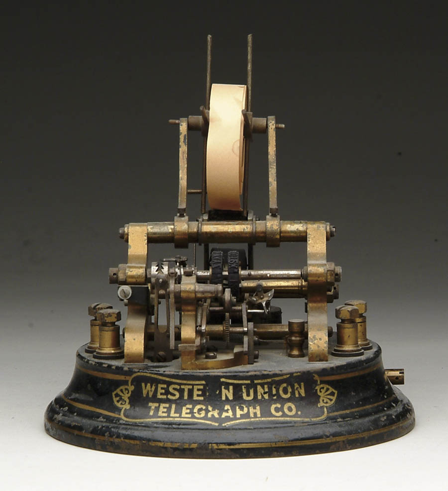 Appraisal: WESTERN UNION TELEGRAPH STOCK TICKER One of the earliest patented