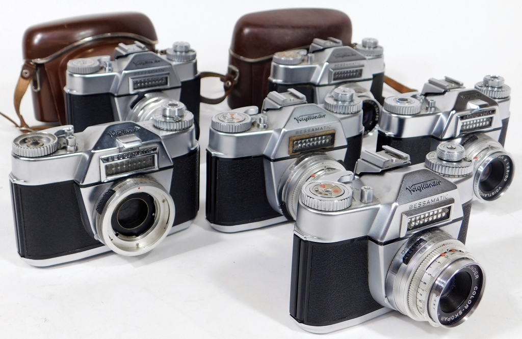 Appraisal: GROUP OF VOIGTL NDER MM SLR CAMERAS Group of Voigtl