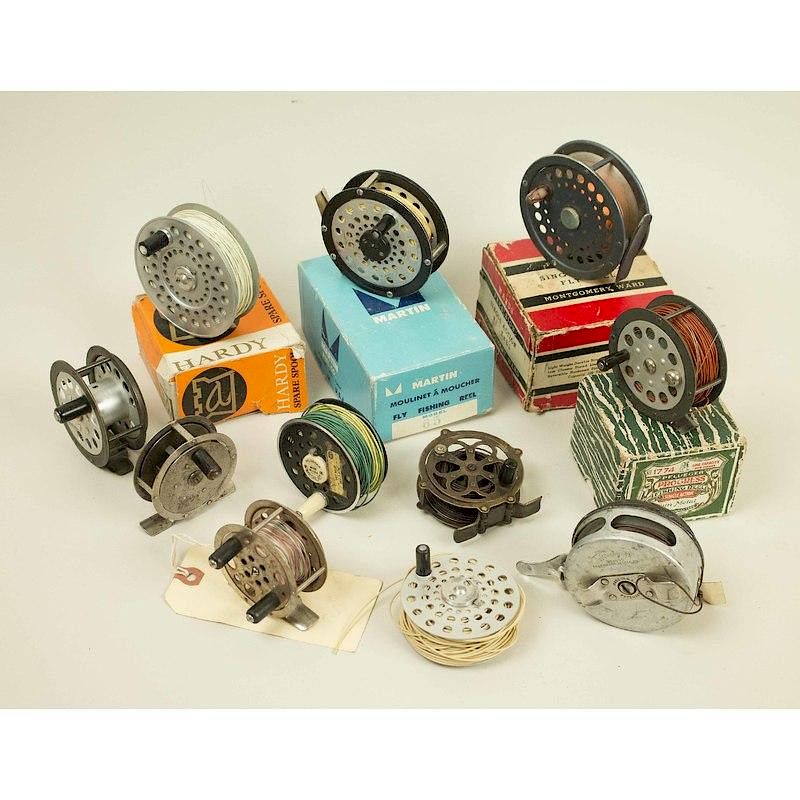 Appraisal: Fly Reels plus Line Inserts Eight fly reels plus two