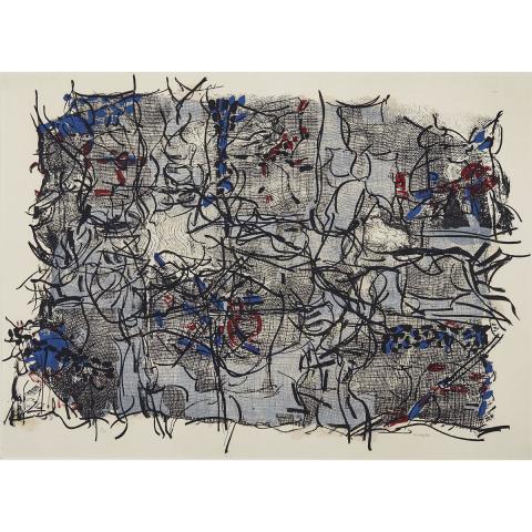 Appraisal: Jean-Paul Riopelle - JUTE IV YSEULT RIOPELLE EST LI Canadian