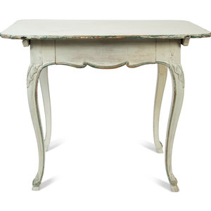 Appraisal: A Swedish Gustavian Style Painted Side Table TH CENTURY Height