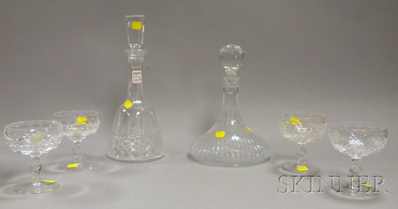 Appraisal: Waterford Colorless Cut Glass Decanter and a Set of Four