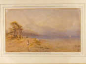 Appraisal: A watercolour labeled on reverse 'Bala Lake North Wales' atributed