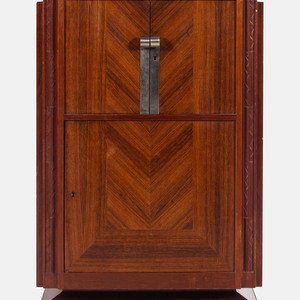 Appraisal: Attributed to Louis Majorelle French - Bar Cabinet rosewood veneer